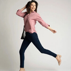 Betabrand Skinny Dark Blue Indigo Jeans Pants